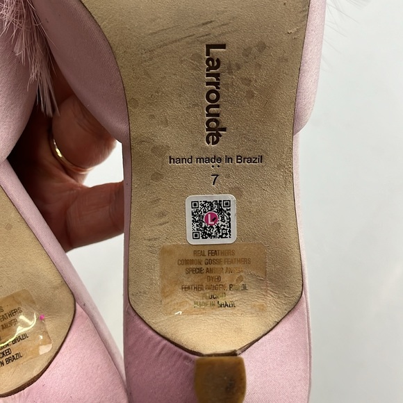 Larroude Marilyn Mule in Tulip Satin Deluxe - Size 7 - G86-16 - Picture 9 of 10